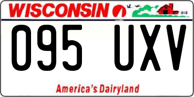 WI license plate 095UXV