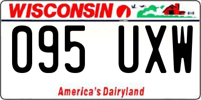 WI license plate 095UXW