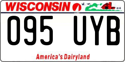 WI license plate 095UYB
