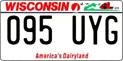 WI license plate 095UYG