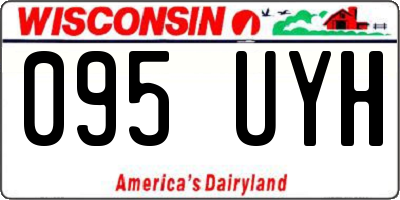 WI license plate 095UYH