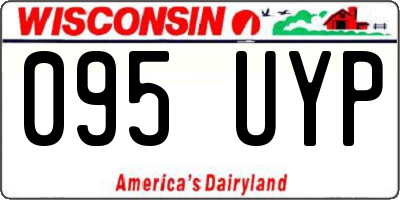 WI license plate 095UYP