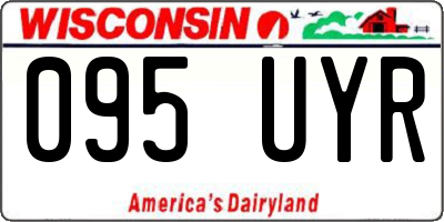 WI license plate 095UYR