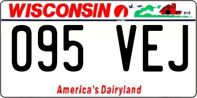WI license plate 095VEJ