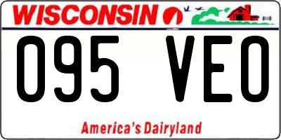 WI license plate 095VEO