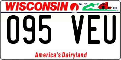 WI license plate 095VEU