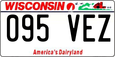 WI license plate 095VEZ