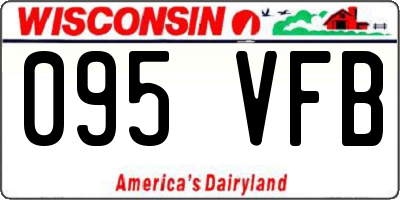 WI license plate 095VFB