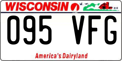 WI license plate 095VFG