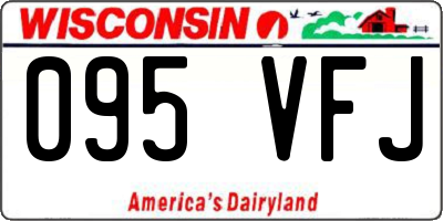 WI license plate 095VFJ