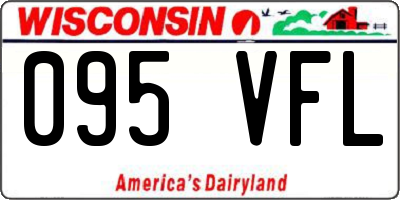 WI license plate 095VFL