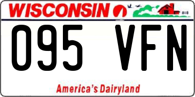 WI license plate 095VFN