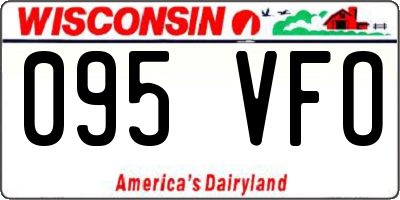 WI license plate 095VFO