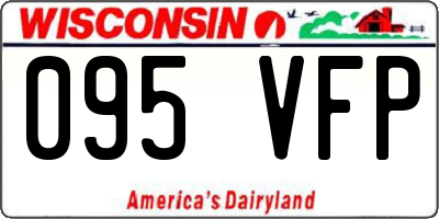 WI license plate 095VFP