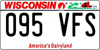 WI license plate 095VFS