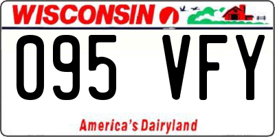 WI license plate 095VFY