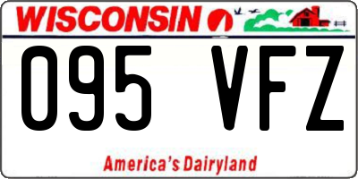 WI license plate 095VFZ