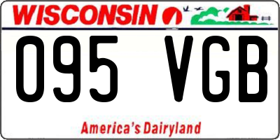 WI license plate 095VGB