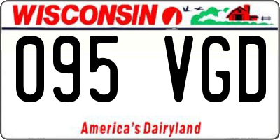 WI license plate 095VGD