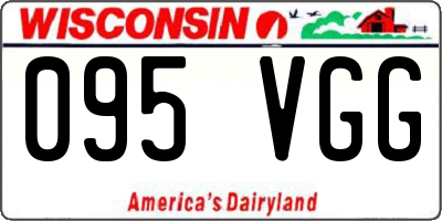 WI license plate 095VGG