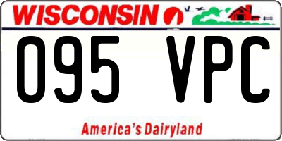 WI license plate 095VPC