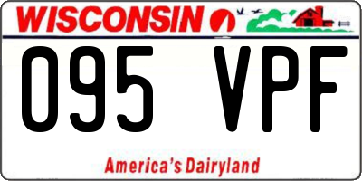 WI license plate 095VPF