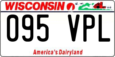 WI license plate 095VPL