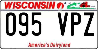 WI license plate 095VPZ