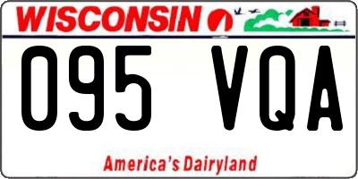WI license plate 095VQA