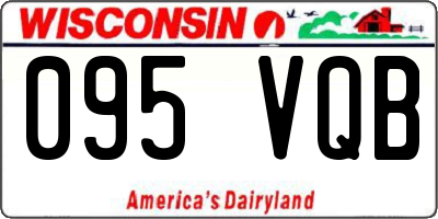 WI license plate 095VQB