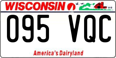 WI license plate 095VQC