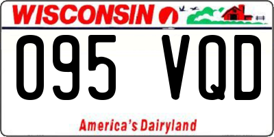 WI license plate 095VQD
