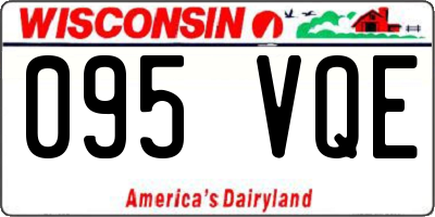 WI license plate 095VQE