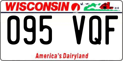 WI license plate 095VQF