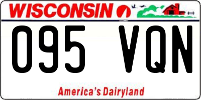 WI license plate 095VQN