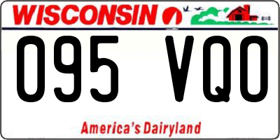 WI license plate 095VQO