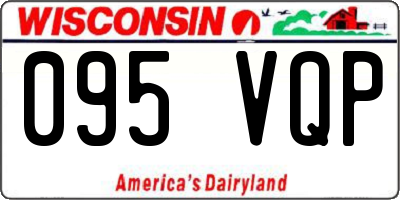 WI license plate 095VQP