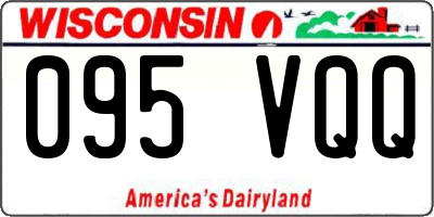 WI license plate 095VQQ