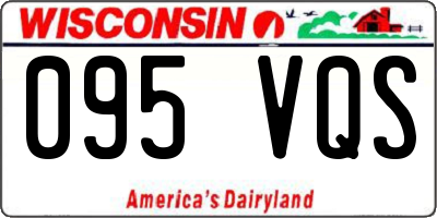 WI license plate 095VQS