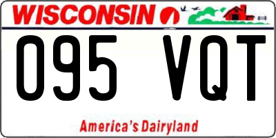 WI license plate 095VQT