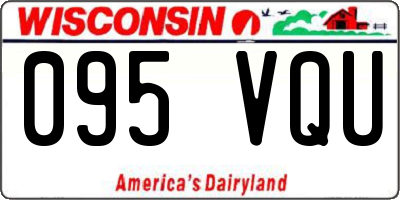 WI license plate 095VQU
