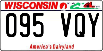 WI license plate 095VQY