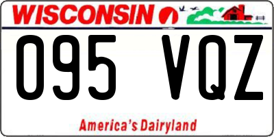 WI license plate 095VQZ