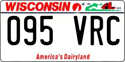 WI license plate 095VRC
