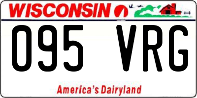WI license plate 095VRG