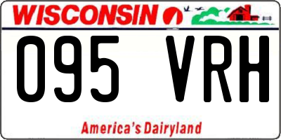 WI license plate 095VRH