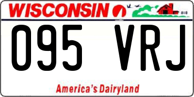 WI license plate 095VRJ