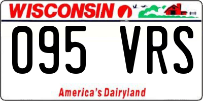 WI license plate 095VRS