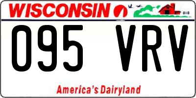 WI license plate 095VRV