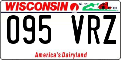 WI license plate 095VRZ